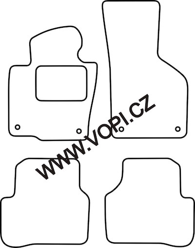 Autokoberce Volkswagen Passat B6 2005 - 2010 Perfectfit (4947)